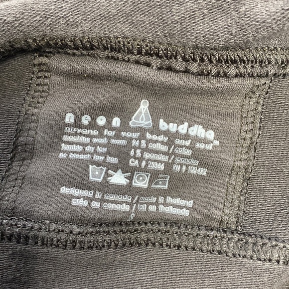 Neon Buddha Brown Big Button Stretch Jacket Size Small - Picture 7 of 8